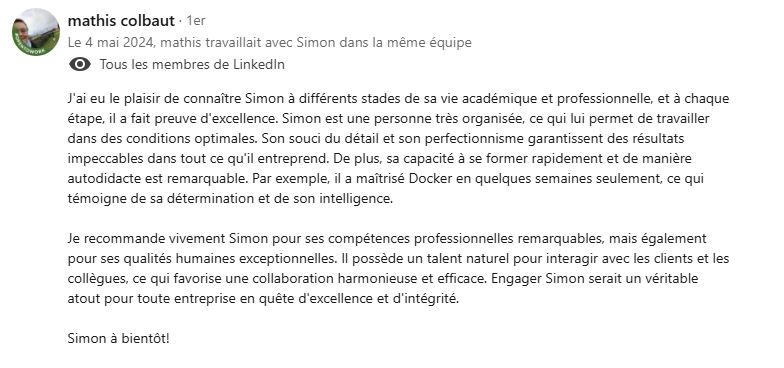 Recommandation 1