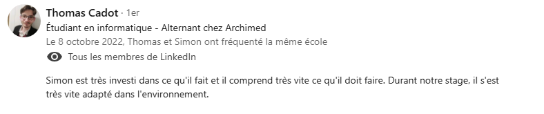 Recommandation 5